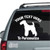 Wirehaired Fox Terrier Silhouette car decals stickers