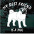 My Best Friend Is A Pug car window decals stickers