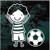 Cartoon Family Boy Soccer Player car window decals stickers