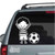 Cartoon Family Boy Soccer Player decals stickers