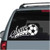 Soccer Mom Soccer Ball car decals stickers