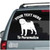 Solid Pug car decals stickers