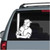 Girl Softball Batter car window decals stickers