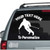 Man Snow Skiing Car Decal