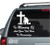 Christian Soldier Praying Memorial car window decals stickers
