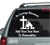 Soldier Kneeling At The Cross Memorial car window decals stickers