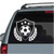 Soccer Shield With Wreath car decals stickers