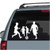 Family Playing Soccer decals stickers