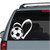 Soccer Ball Heart decals stickers