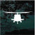 Front View Silhouette Helicopter Flying car window decals stickers