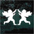 Two Cherubs Silhouette decals stickers