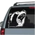 Growling Bear Head car window decals stickers