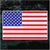 Flat American Flag decals stickers