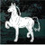 Prancing Hackney Horse car window decals stickers