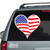 American Flag Heart decals stickers