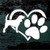 Beagle Heart Paw car window decals stickers