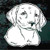 Sweet Labrador Retriever Face Decals