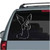 Praying Angel Outline car window decals stickers