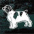 Standing Welsh Springer Spaniel car window decals stickers