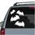Cartoon Halloween Bats car window decals stickers