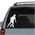 Solid Soccer Player car decals stickers