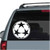 Soccer Ball With Stars car window decals stickers