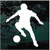 Soccer Player Kicking Soccer Ball car window decals stickers