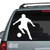 Soccer Player Kicking Soccer Ball car decals stickers