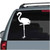 Flamingo Standing Silhouette car window decals stickers