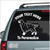 Poised Gordon Setter car decals stickers
