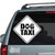 Dog Taxi Car Sign car decals stickers