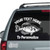 Black Crappie Car Window Decals Black Crappie Car Window Decals