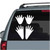 Coon Tracks car window decals stickers
