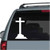 Simple Christian Cross car window decals stickers