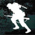 Combat Soldier With Rifle car window decals stickers