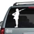 Uniformed Soldier Guard With Rifle decals stickers
