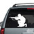Combat Soldier Aiming Rifle decals stickers