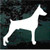 Solid Miniature Doberman Pinscher car window decals stickers