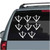 Set of 8 Duck Track car window decals stickers
