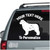Newfoundland Dog Profile car decals stickers