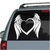 Angel Wings Heart car window decals stickers