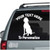 Sitting Dog Silhouette car decals stickers