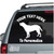 Dog Silhouette Profile car decals stickers