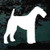 Airedale Terrier Standing Silhouette decals stickers Airedale Terrier Standing Silhouette decals stickers