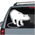 Polar Bear Standing On Ice car window decals stickers
