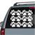 Set of 12 Wildcats Paw Prints car window decals stickers