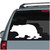 Crouched Bear Silhouette car window decals stickers