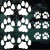 Set of 12 Cat Paw Prints Decals Stickers Set of 12 Cat Paw Prints Decals Stickers
