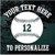 Baseball Team Decals With Tiffany Text