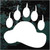 Front Bear Paw Print decals stickers